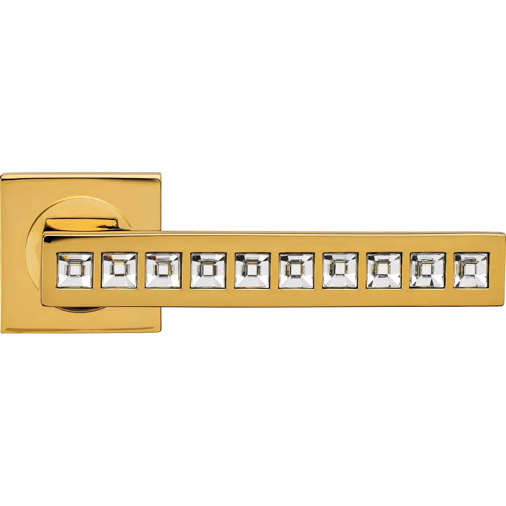 Klamka do drzwi - model Reflex - szyld kwadratowy 093 - wykonczenie OZ